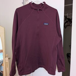 Patagonia Maroon Quarter-Zip Pullover